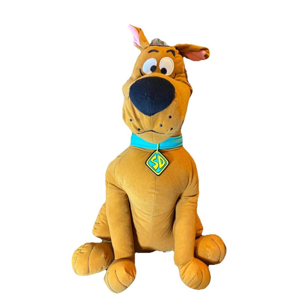 Vintage Scooby Doo Plush 24" Stuffed Sitting Hanna Barbera 2002 Dog Jumbo Large